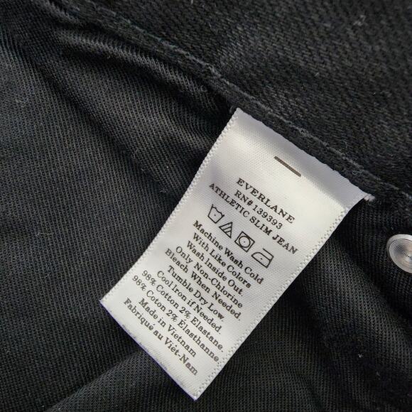 NEW Everlane Men's The Slim Fit Denim Jean in Black - Picture 6 of 10